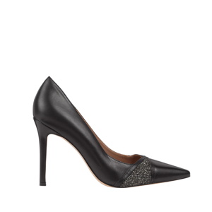 L.K. Bennett Astra Black Leather Court Shoes